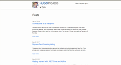 Desktop Screenshot of hugopicado.com