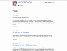 Tablet Screenshot of hugopicado.com